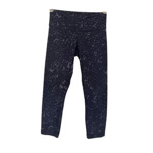 Lululemon Wunder Under Crop II Full-On Luon Star Crushed Coal Black Size 4